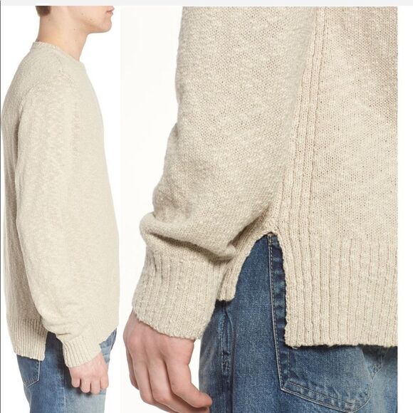 NWT Men’s AG Adriano Goldschmied long sleeve crew neck cotton sweater M and XXL - Picture 3 of 8